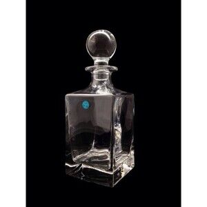 Tiffany & Co. Crystal Decanter, Made In Italy,Signed, Label,Never Used.Excellent